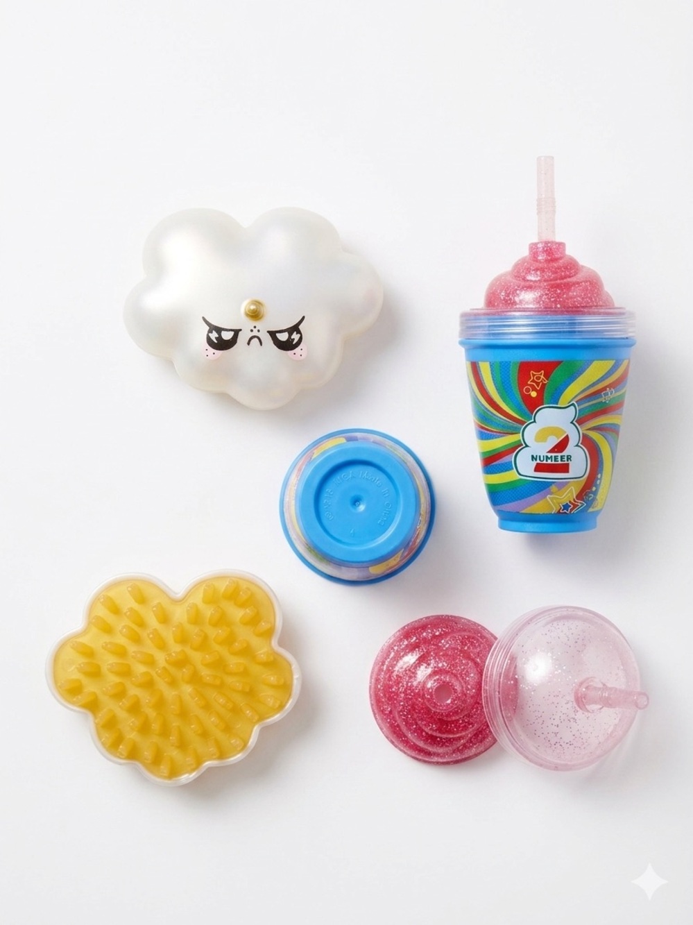 MGA Poopsie Slime Surprise Drop 2 North Poole Cloud Brush & #2 Cup Lot